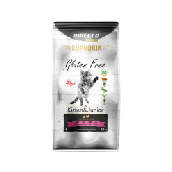 Karma dla kociąt EUPHORIA Gluten Free Cat KITTEN & JUNIOR Indyk & Królik 1,5 kg