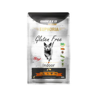 Karma dla kotów EUPHORIA Gluten Free Cat INDOOR Indyk & Gęś 0,4 kg