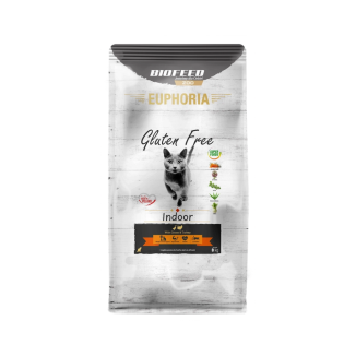 Karma dla kotów EUPHORIA Gluten Free Cat INDOOR Indyk & Gęś  8 kg