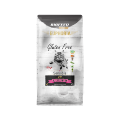 Karma dla kotów EUPHORIA Gluten Free Cat SENSIBLE Indyk & Królik 8 kg