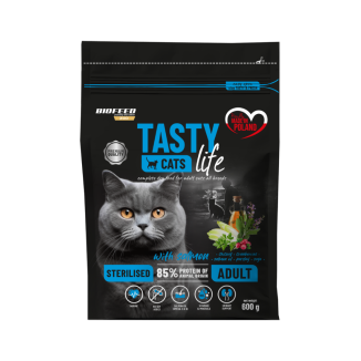 Karma dla kotów Tasty Cats Life STERILISED z łososiem 600 g