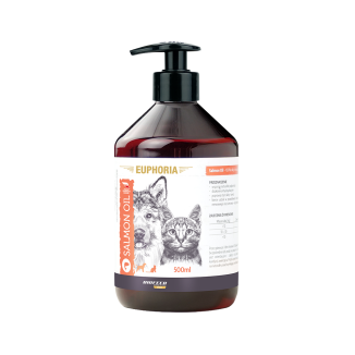 Olej z łososia dla psa i kota EUPHORIA Salmon Oil 500 ml