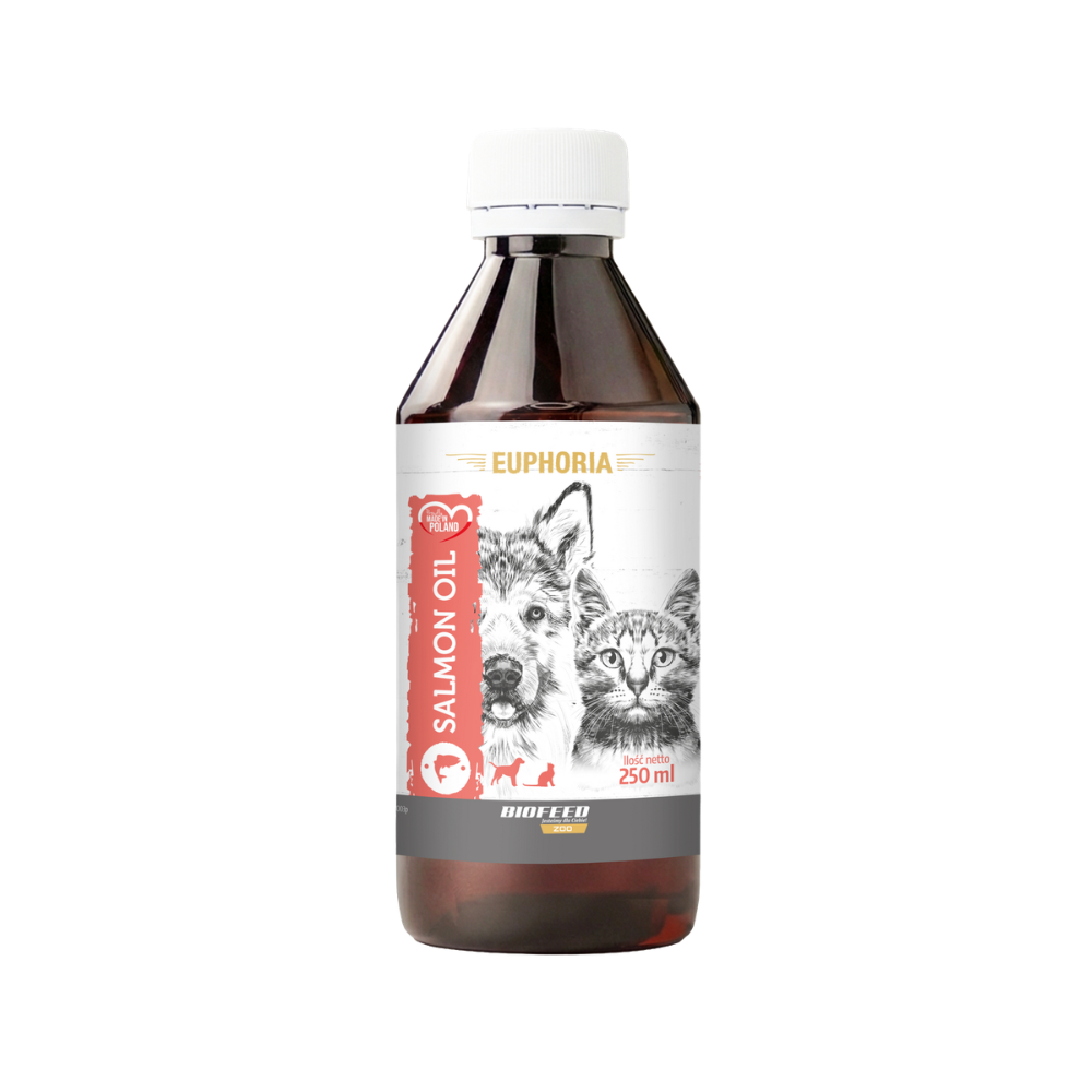 Olej z łososia dla psa i kota EUPHORIA Salmon Oil 250 ml