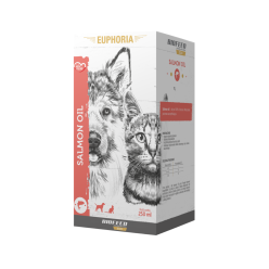 Olej z łososia dla psa i kota EUPHORIA Salmon Oil 250 ml