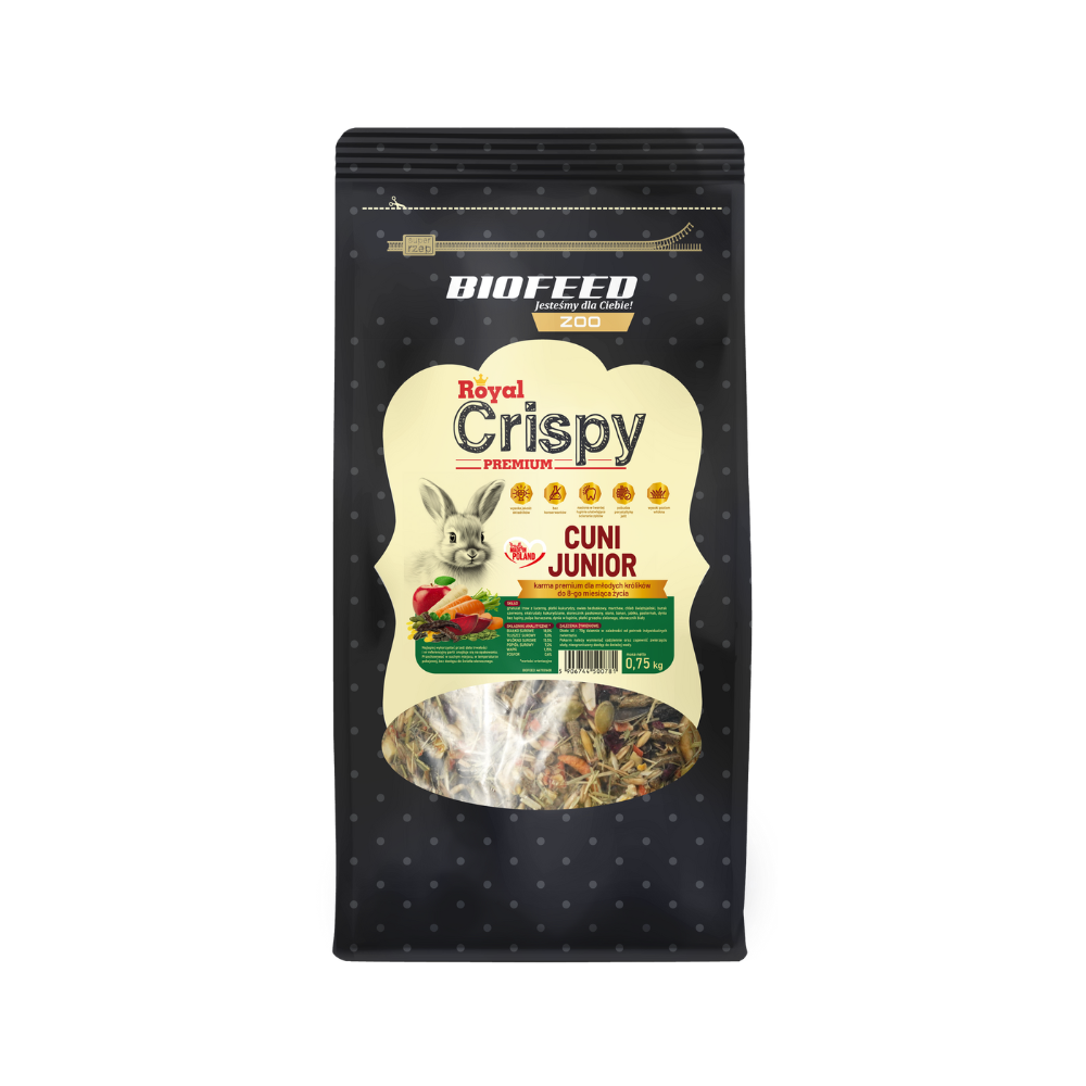 Karma dla młodego królika BioFeed Royal Crispy Premium 0,75 kg
