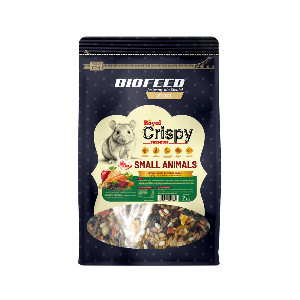 Karma dla chomika myszy i szczura BioFeed Royal Crispy Premium 2 kg