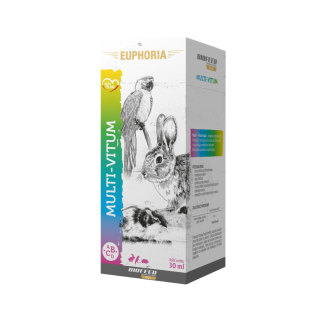 BIOFEED Euphoria Multiwitamina dla ptaków gryzoni i królików Multi-Vitum 30 ml