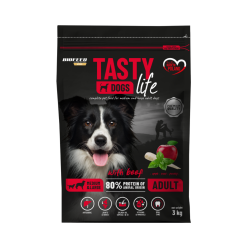 Karma dla psa Tasty Dogs Life z wołowiną 3 kg (średnie i duże rasy)