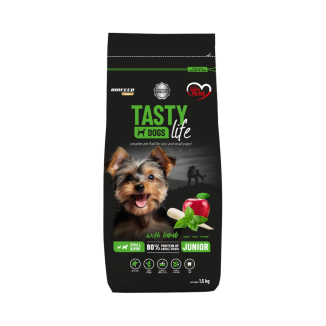 Karma dla szczeniąt Tasty Dogs Life z jagnięciną 1,5 kg (mini i małe rasy)