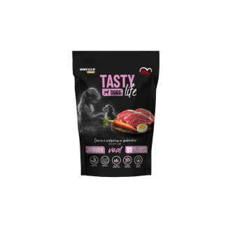Mokra karma dla szczeniąt Tasty Dogs Life CIELĘCINA 90% - danie w galaretce (saszetka) 150 g