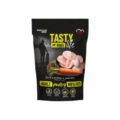 Mokra karma dla psów Tasty Dogs Life DRÓB 90% - danie w galaretce (saszetka) 500 g