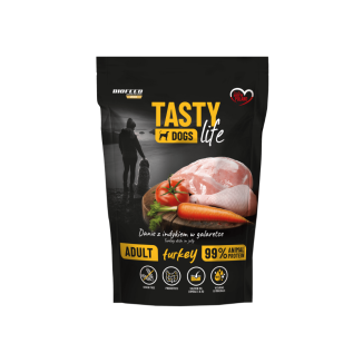 Mokra karma dla psów Tasty Dogs Life INDYK 90% - danie w galaretce (saszetka) 500 g