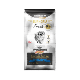 EUPHORIA FRESH MEAT ADULT HYPO SALMON XS/S 2KG