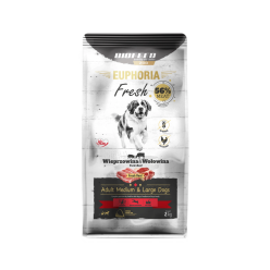 Karma dla psów EUPHORIA Fresh z wieprzowiną i wołowiną (średnie i duże rasy) 2 kg