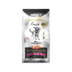 Karma dla psów EUPHORIA Fresh z indykiem i królikiem (średnie i duże rasy) 2 kg