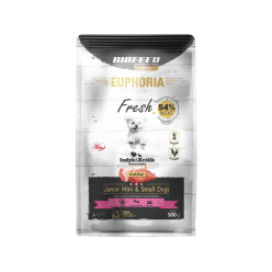 Karma dla szczeniąt EUPHORIA Fresh z indykiem i królikiem (mini i małe rasy) 0,5 kg