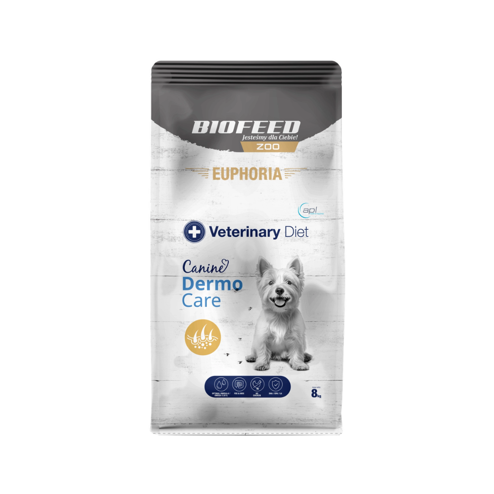 Karma dla psów EUPHORIA Veterinary Diet Canine DERMO CARE 8 kg