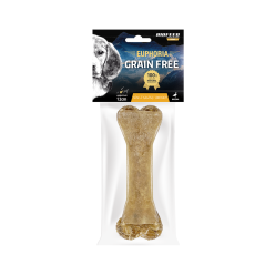 Kość dla psa z kaczką i jabłkiem 12 cm
