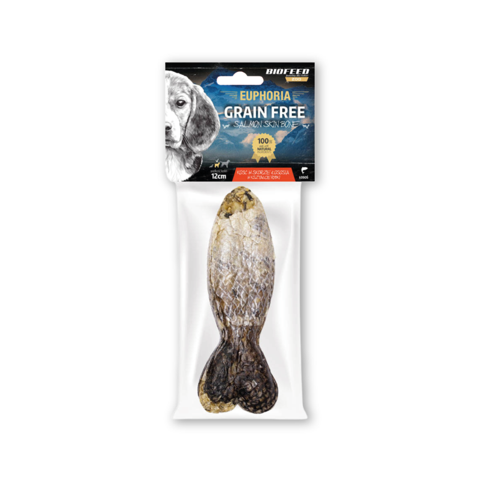 Kość dla psa gryzak w kształcie rybki 12 cm