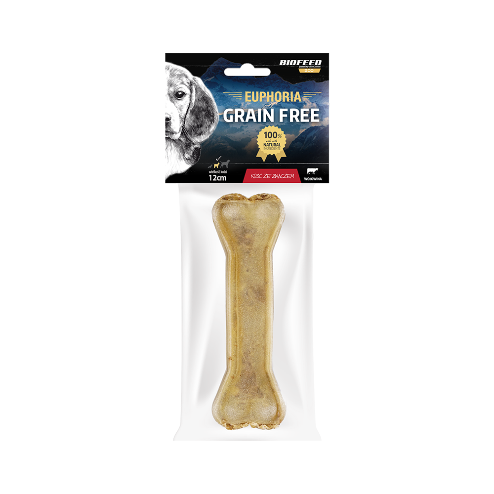 Kość dla psa ze żwaczem 12 cm