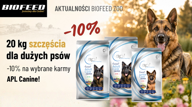 APL Canine 20 kg dla dużych psów teraz 10% taniej