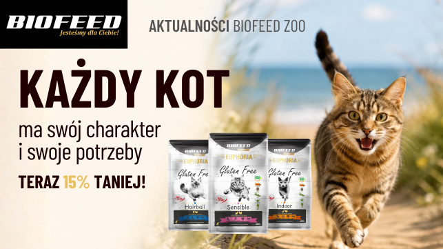 Karmy Euphoria Gluten Free Cat 0,4 kg teraz 15% taniej