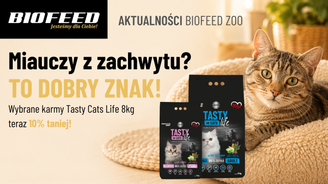 Tasty Cats Life 8 kg teraz 10% taniej
