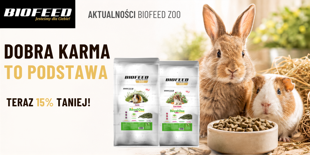 Karmy ROYAL ONE 8 kg dla królików i kawii domowych 15% taniej